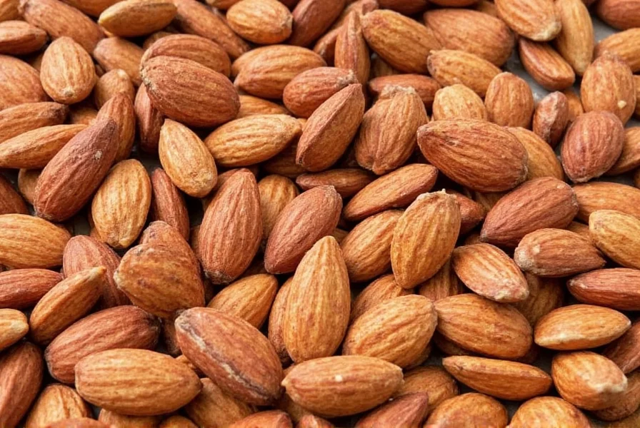 Almond snack mix with dried fruit and spices
