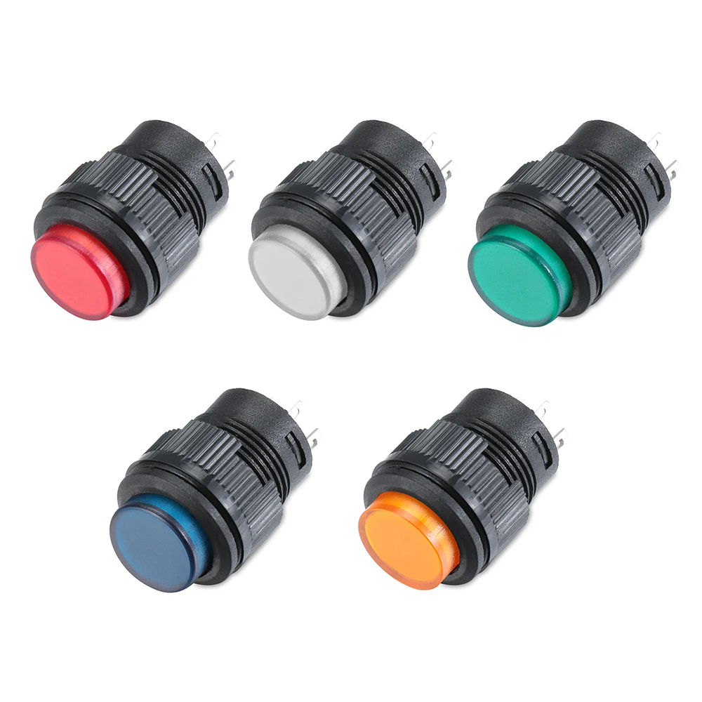 Self-locking 16mm Latching/momentary Push Button Switch With 5 Color ...