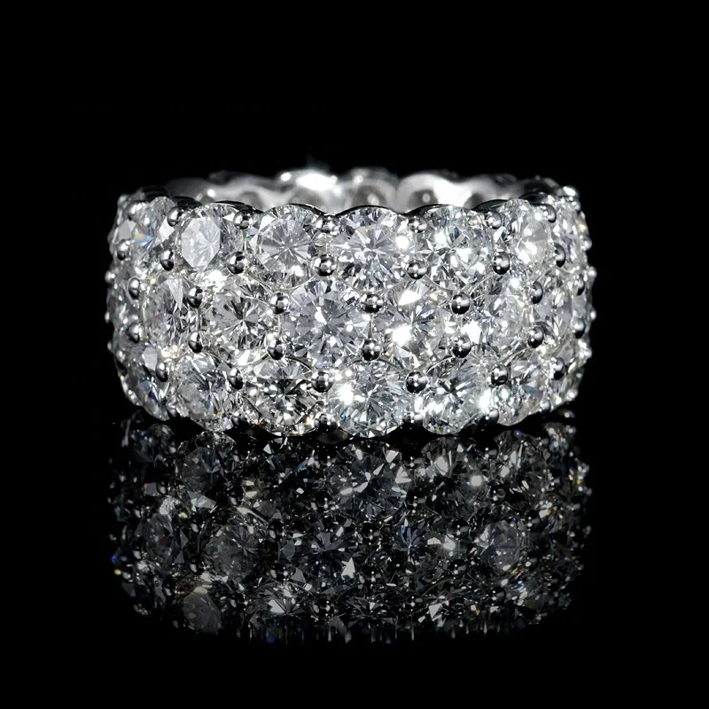 

Fashionable Index Finger Rings with Micro Paved Round CZ Stone Dazzling Accessories for Women Luxury Girls Jewelry Gifts, Picture shows