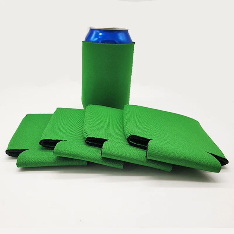 

Wholesale 3mm blank Neoprene can cooler coozies blank stubby holder solid color beer 12 oz can cooler sleeve, Pink or customized