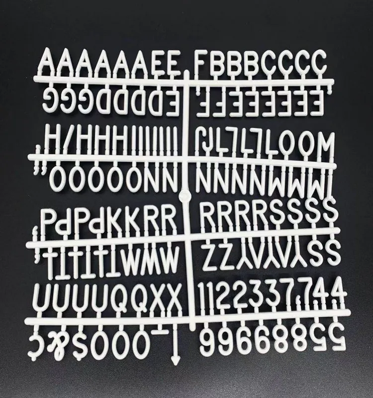 3/4 Inch Cheap Popular Color Plastic Letters for Felt Letter Board