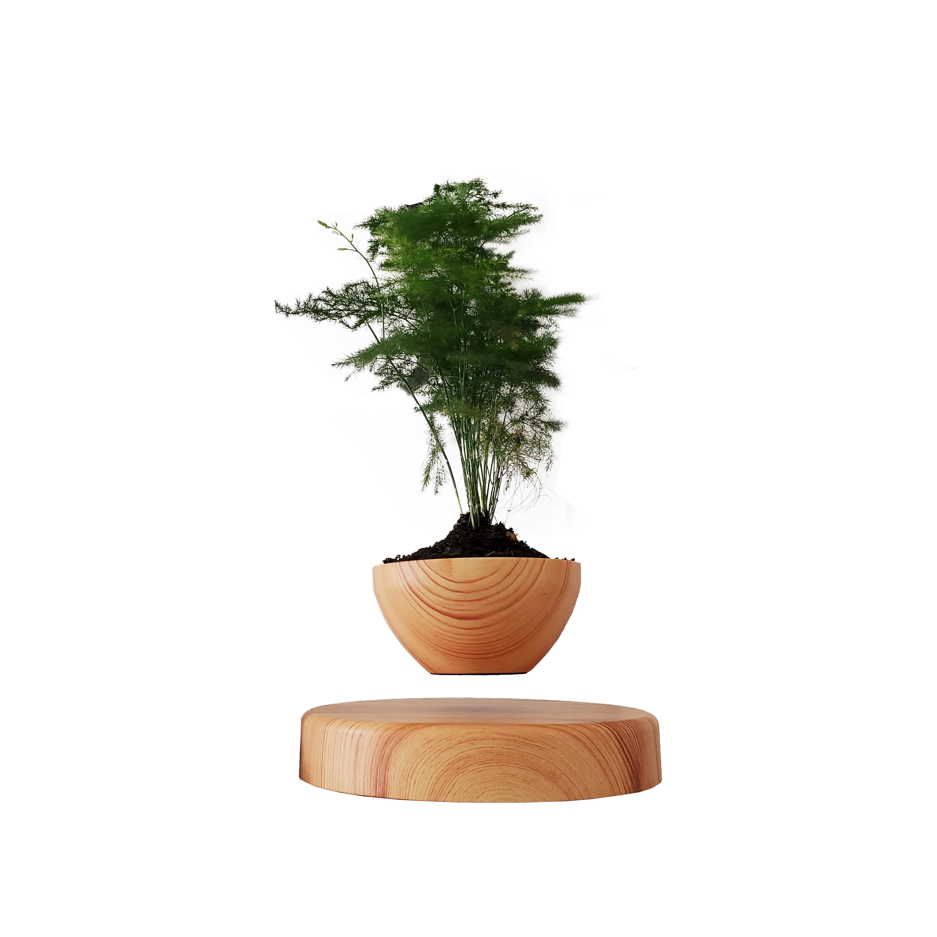 

Modern Style Magnetic Levitating Flower Pot Floating Plant Pot Air Bonsai Fashionable and Creative Home Decoration
