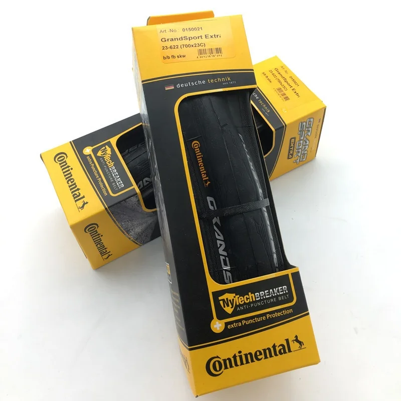 

Continental Road Bicycle Tire GrandSport Extra 700*23/25C Stab-resistant Road Bike Tyre, Black