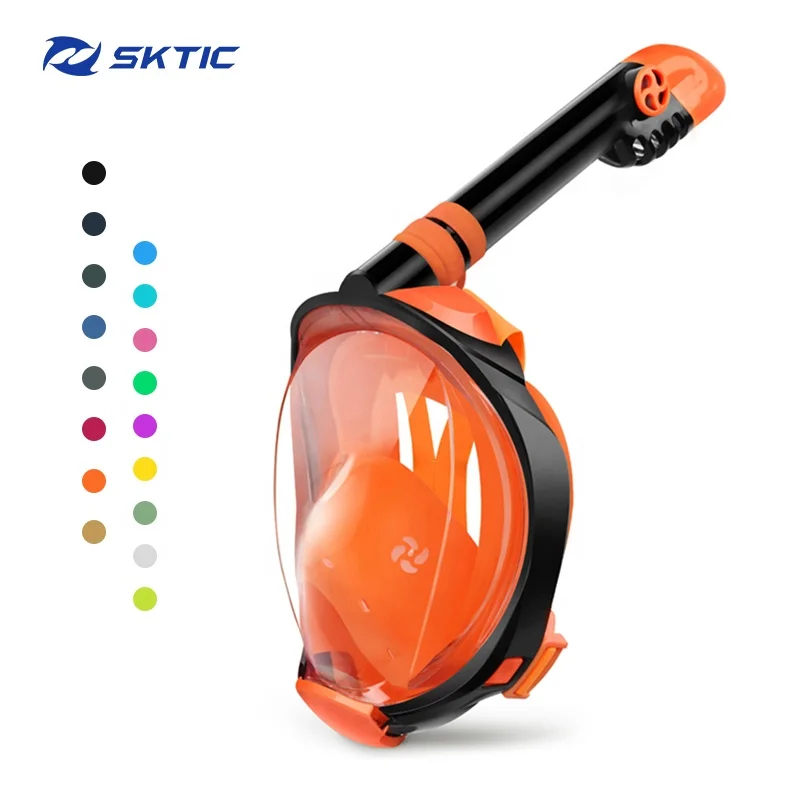 

SKTIC High Quality Diving Full Face Mask Anti fog Scuba Mask Diving For Underwater Sport Diving Mask And Snorkel Set