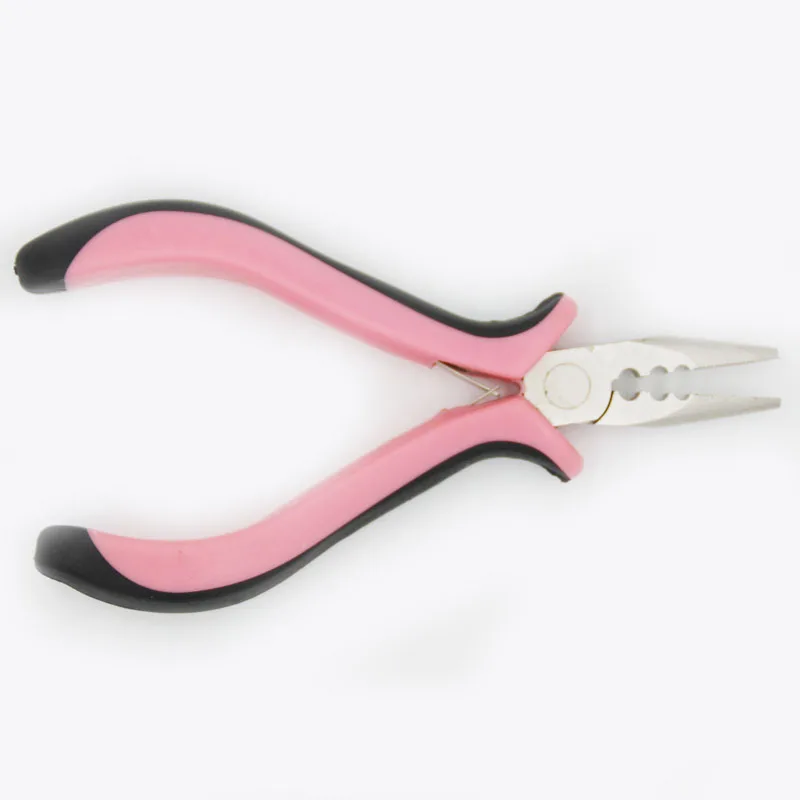 

Micro bead stainless steel hair highlighting tool human hair extension pliers hair extension pliers pink