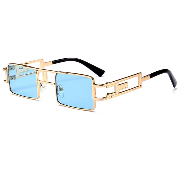 

UV400 women men rectangular sunglasses steampunk Metal frame Retro Square sun glasses fashion sunglasses newest 2021