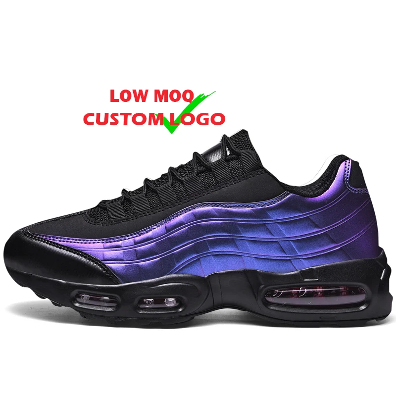 

Original Low MOQ Shiny color Full palm Air Cushion chaussure tenis causal jogger sport shoes for men's fashion sneakers