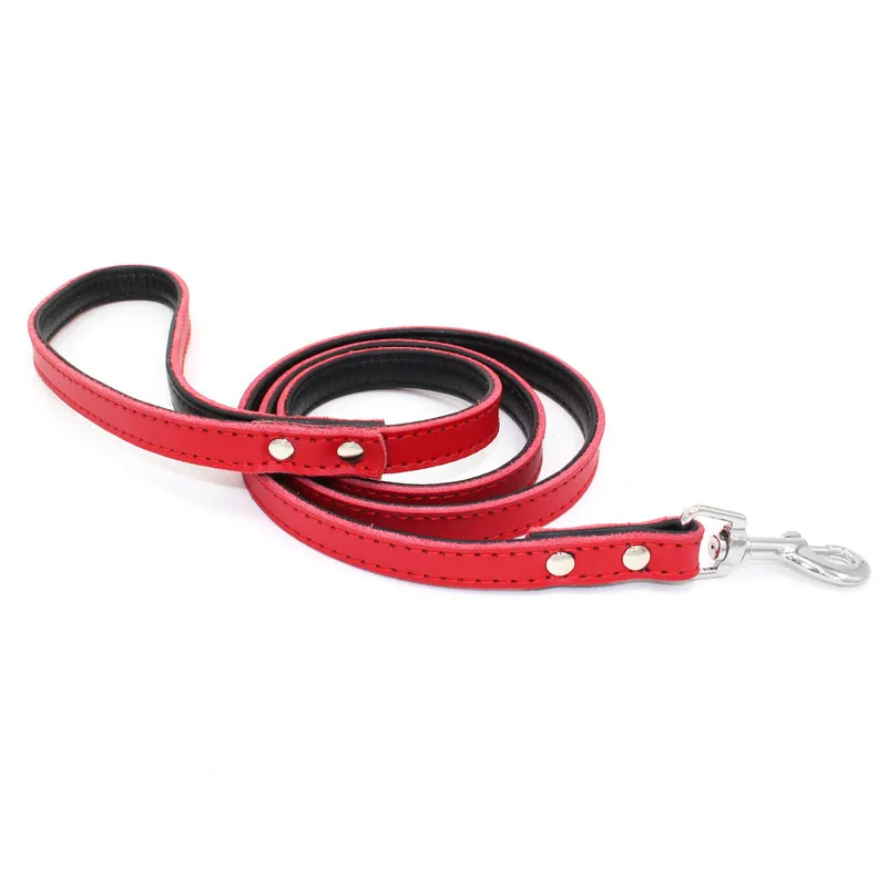 

Amazon new Genuine Leather Pet hand holding rope outdoor dog leash multi-color pet supplies Amazon new