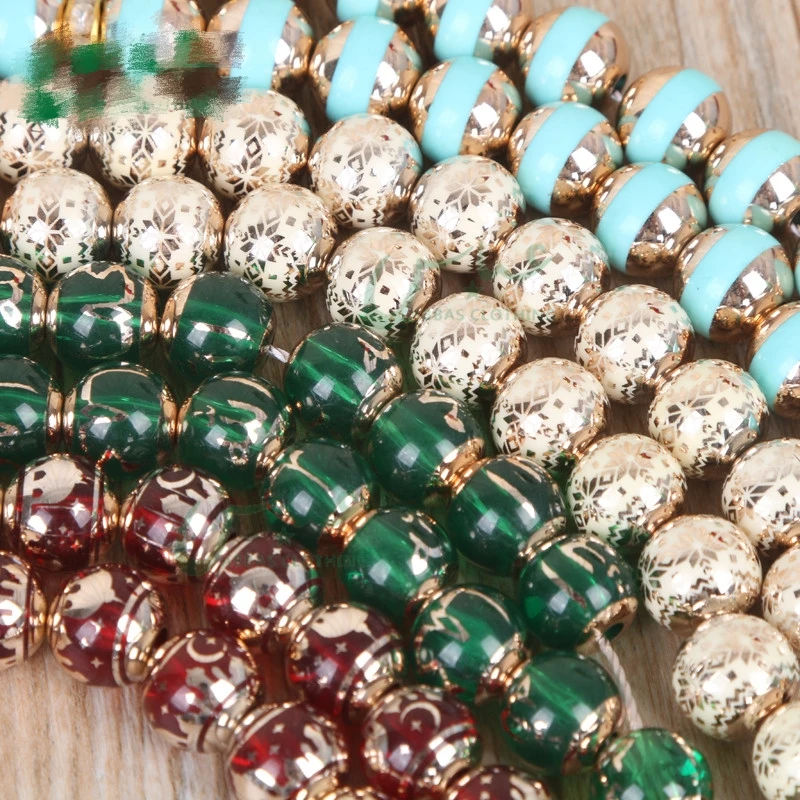 

Ready to Shipping 33 Beads Tasbih Muslim Rosary Islamic Prayer Beads Silver PB029, Mix colors