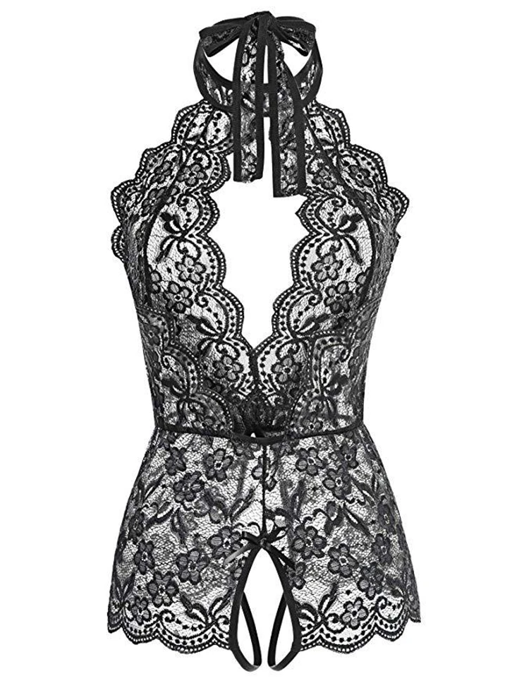 

T152-cheap mesh sheer transparent bodysuit sexy lingerie women underwear, 5 options