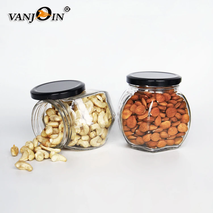 

Glass Honey Jar with Lug Lid, Transparent