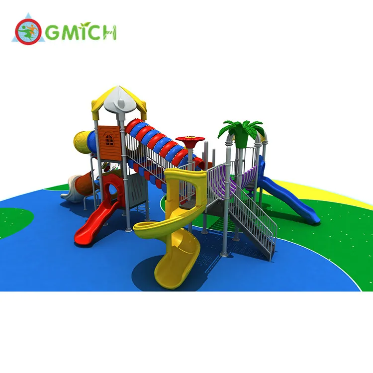 

outdoor playground amusement park kids slide set slides for children JMQ-009231, As picture