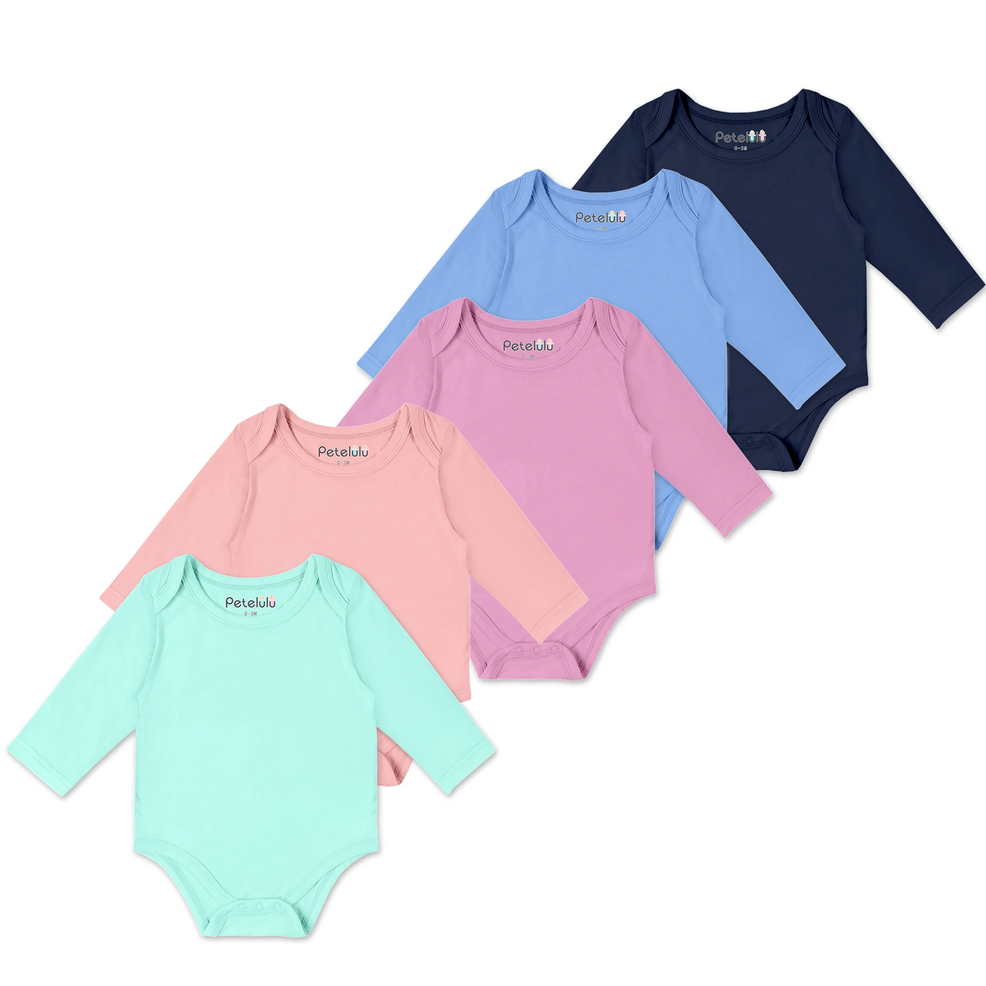 

bamboo baby romper Toddler and Baby Boys' Long-Sleeve Bodysuit baby girls clothes Pack of 5