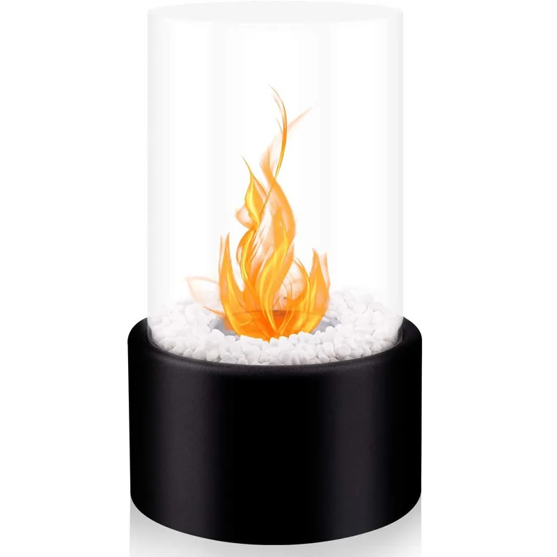 

Modern Design table top fireplace Round Smokeless fire pit Free Standing Tabletop Portable Bioethanol fireplace