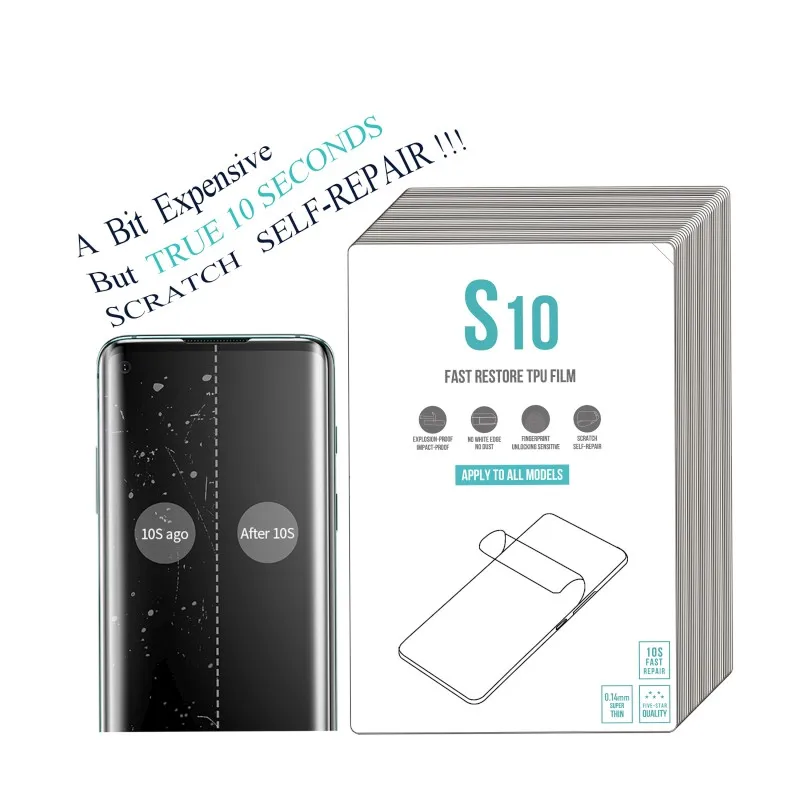 

10 Seconds Self Healing Full Covered TPU Screen Protector for Samsung Galaxy S20