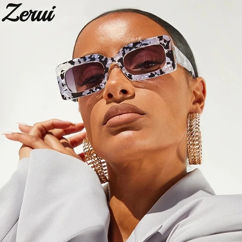 

Square Sunglasses Women 2021 Fashion Retro Gradient Sun Glasses Men Blue Big Frame Glasses Vintage Eyewear UV400, Multi-colored