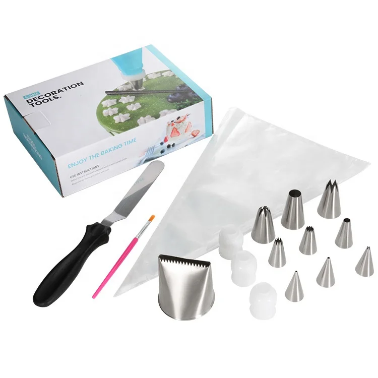 

Decorative mouth set of Christmas tools Decorative bag set cream cake Stainless steel decorative mouth set