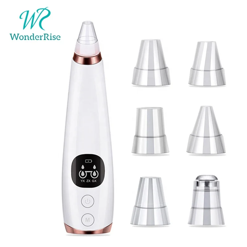 

Electric Blackhead Suction Pore Cleaner Vacuum Blackhead Remover, White