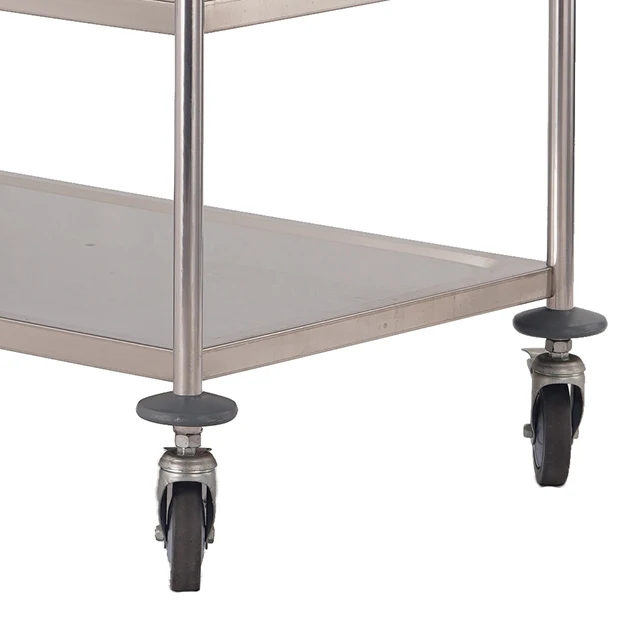 
Detachable Stainless Steel Hotel Room Guest Supplies Service Serving Trolley Cart 