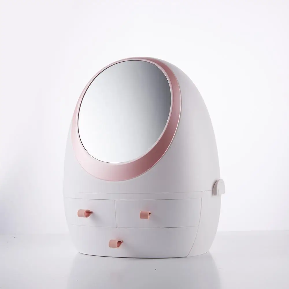 Mirror cosmetic cartridge makeup mirror with led light USB charging led makeup mirror
