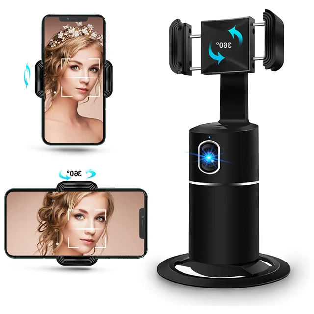 

2021 Top Seller High Quality 360 Rotation Face object Tracking Camera Auto Face Object Tracking Tripod Phone Holder