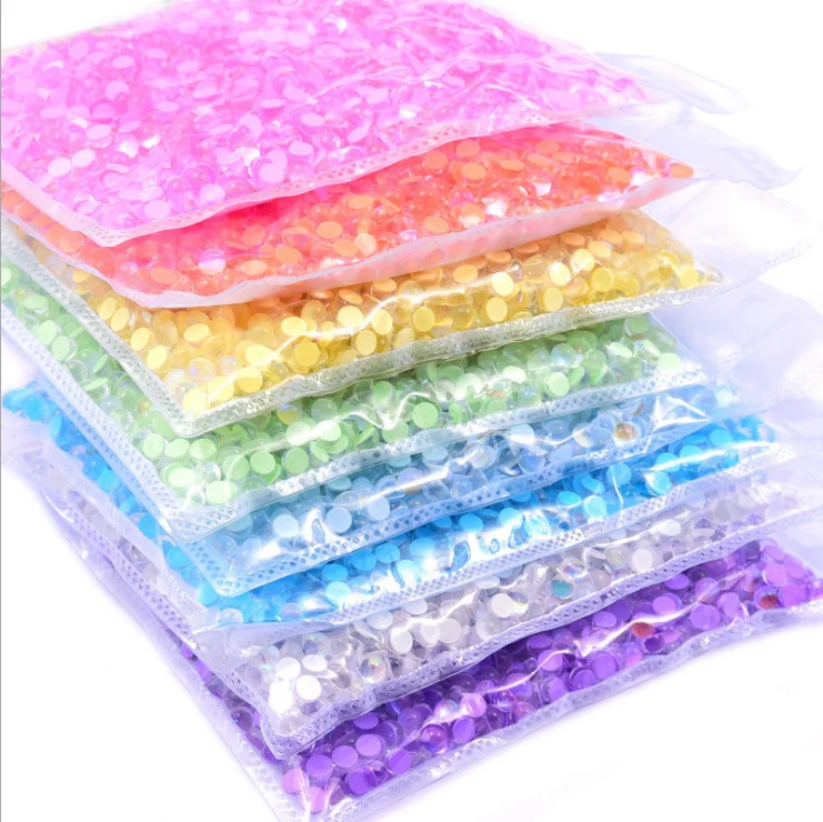 

1440pcs/bag Mix Sizes Mermaid Tears Half Pearls Beads Flatback Rhinestones Clear Glass Rhinestone For Nail Decoration Diy Crafts