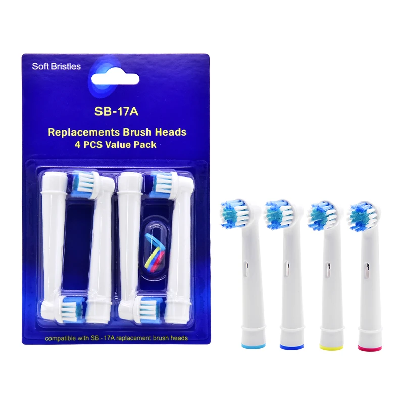 

Replacement toothbrush heads compatible with rotary electric toothbrush