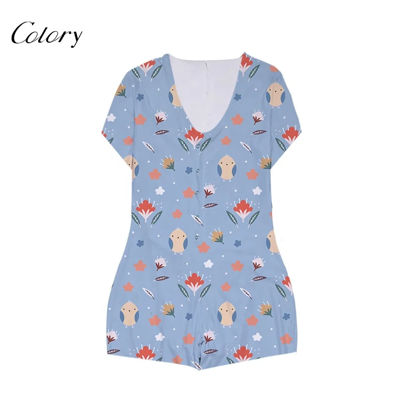 

Colory Ladies Jumpsuit Pijama Adult Long Onesie Sexy Pajamas Long Sleeve Sleepwear Girl Nighty Wear Custom Logo Onesie For Women, Customized color