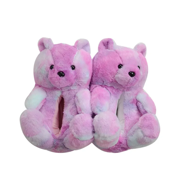 

plush fleece slippers custom animal style thickened winter slipper warm