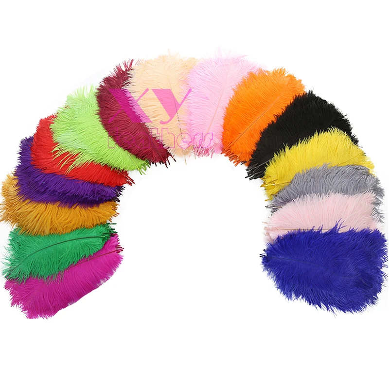 

15-80 cm Dyed Colorful Fashionable Top Quality Wholesale Ostrich Feathers Plumes for Wedding Ostrich Feather Tree Decoration