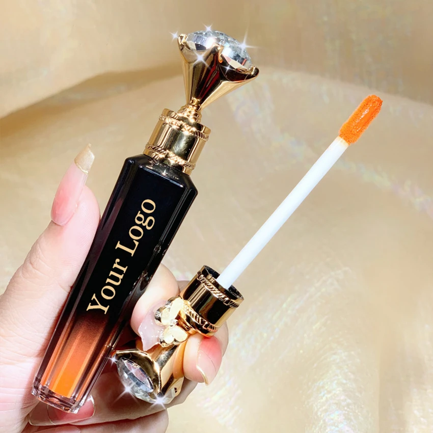 

Hot Selling Luxury Customised Matte Velvet Lip Gloss Waterproof Lipgloss With Boxes Packaging Custom