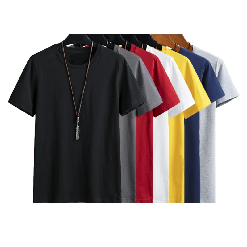

Wholesale High Quality Mens Blank camisas modal tshirt printing Custom Plain t-shirt Logo Printed Black t shirts, Multi