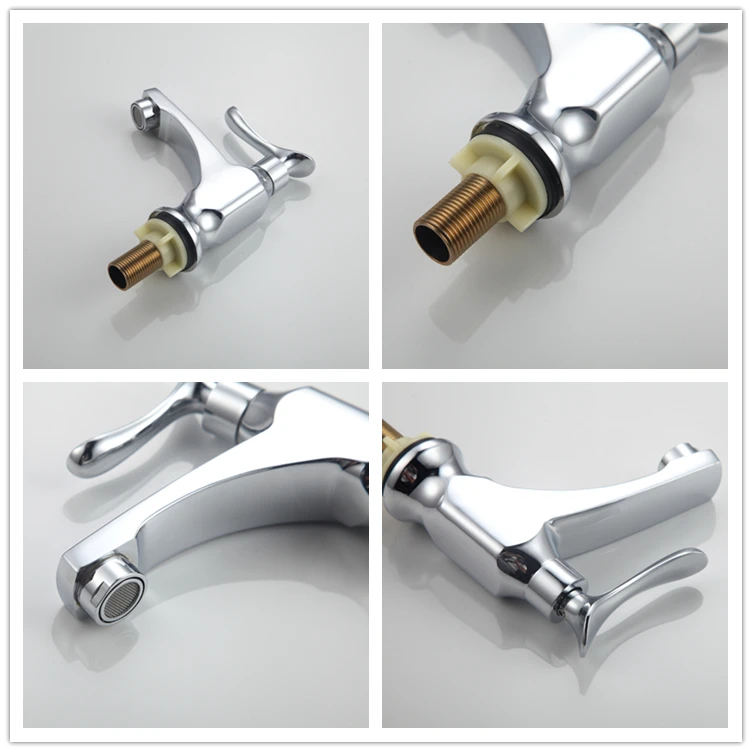 Quick-open faucet with beautiful price and sharp angle single level faucet for bathroom