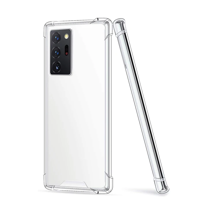 

For Galaxy Note 20 Case Clear,HOCAYU Tpu Pc Crystal Clear Acrylic Bumper Case Cover For Samsung Galaxy Note 20 Ultra