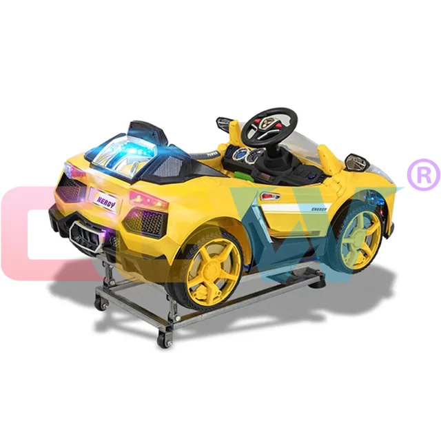 

CGW Plastic Kiddie Ride Coin Operated Racing Car Baby Ride Swing Arcade Game Machine, Sticker and acrylic could be customized