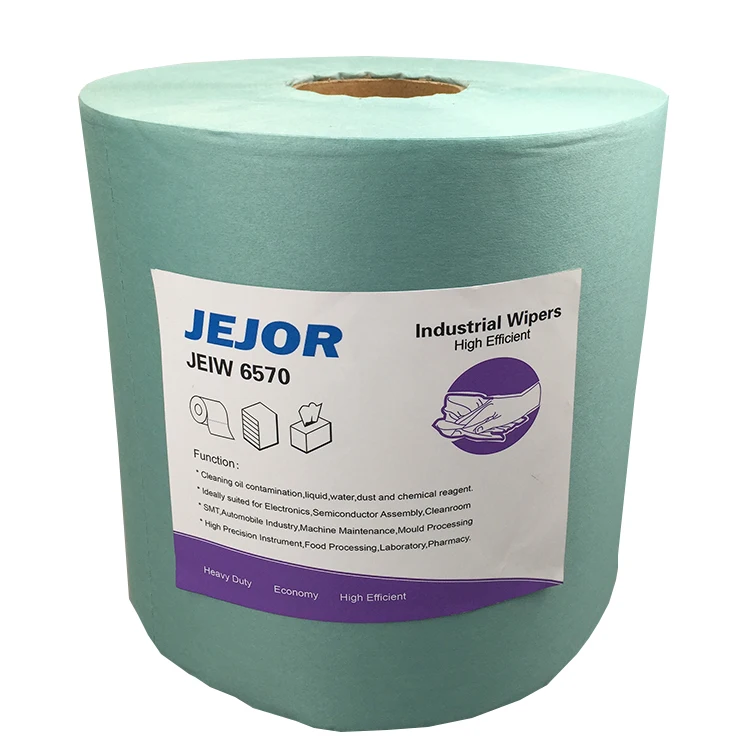 

JUJIE /JEJOR manufacturers industrial wipes suppliers heavy duty Wiping Paper Rolls Cellulose Wipe Paper Roll