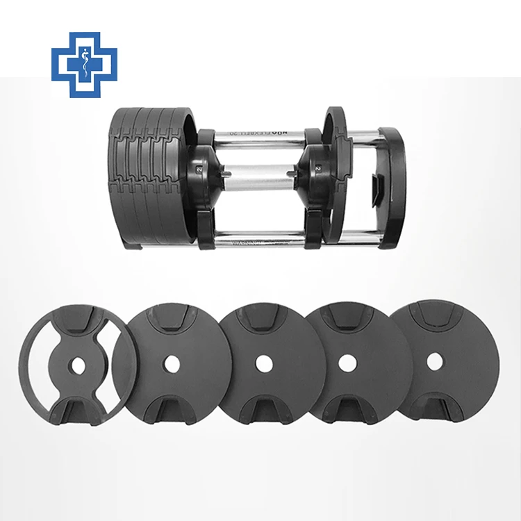 

Custom Logo 20Kg 32Kg Vinyl Hex Rubber Dumbbell
