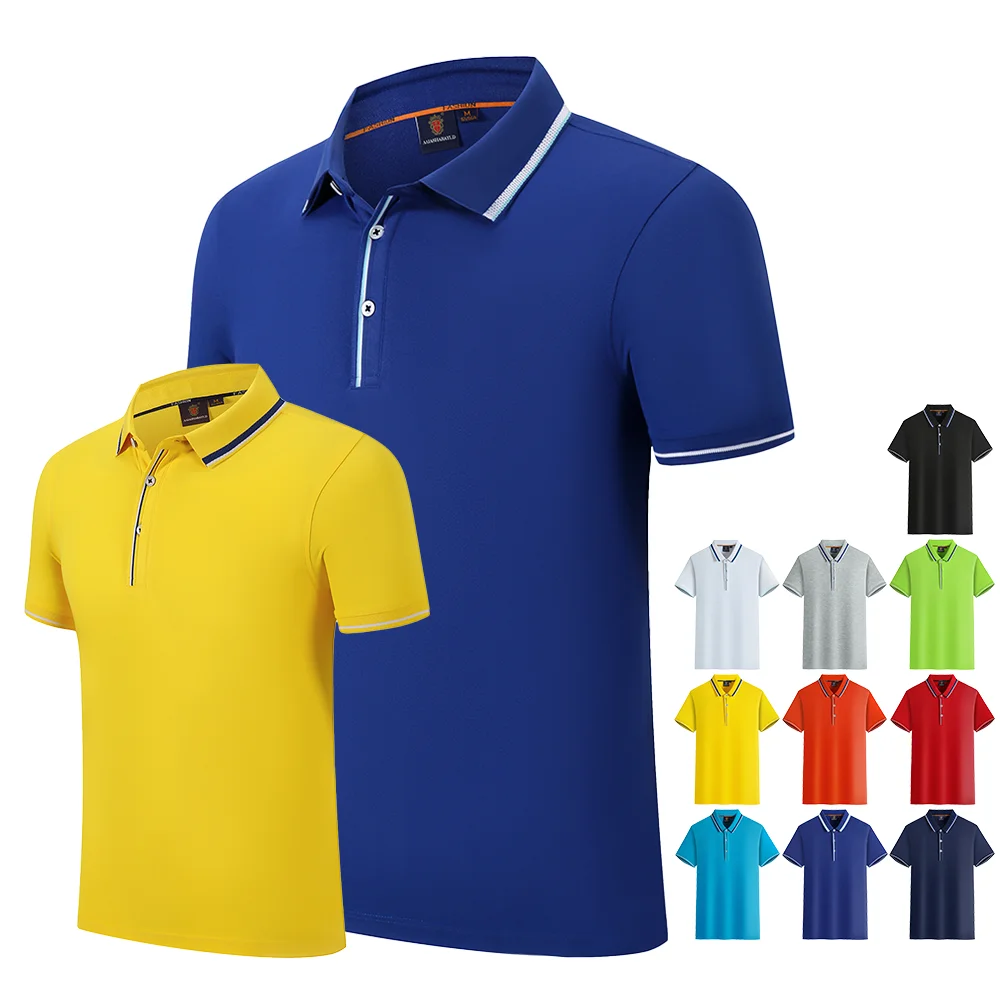 

Summer tshirt custom logo mens workout shirts wholesale polyester cotton polo shirt