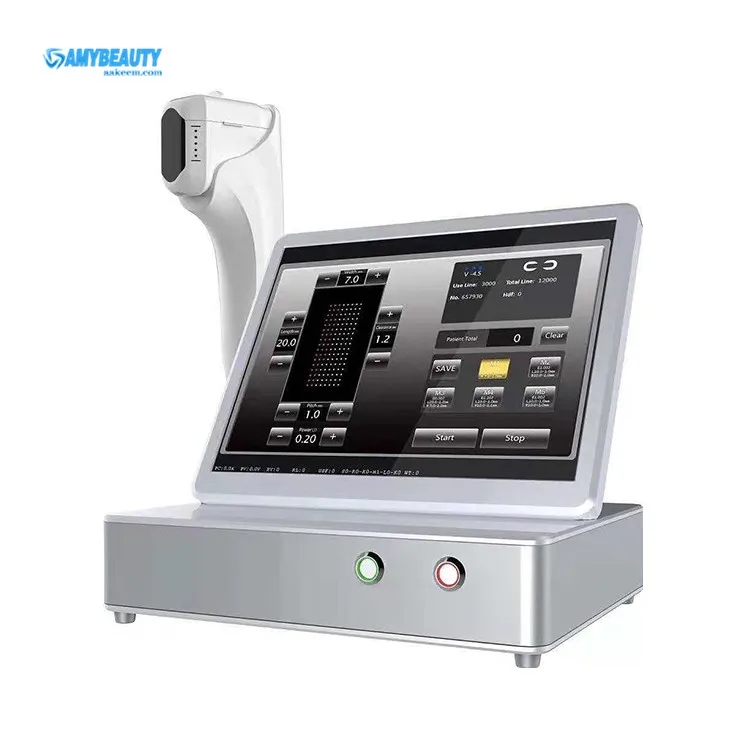 

3D4 d hifu with microneedling machine face lifting ac110v-240v 20w2d hifu handpiece cartridge ultrasound cavitation device11line