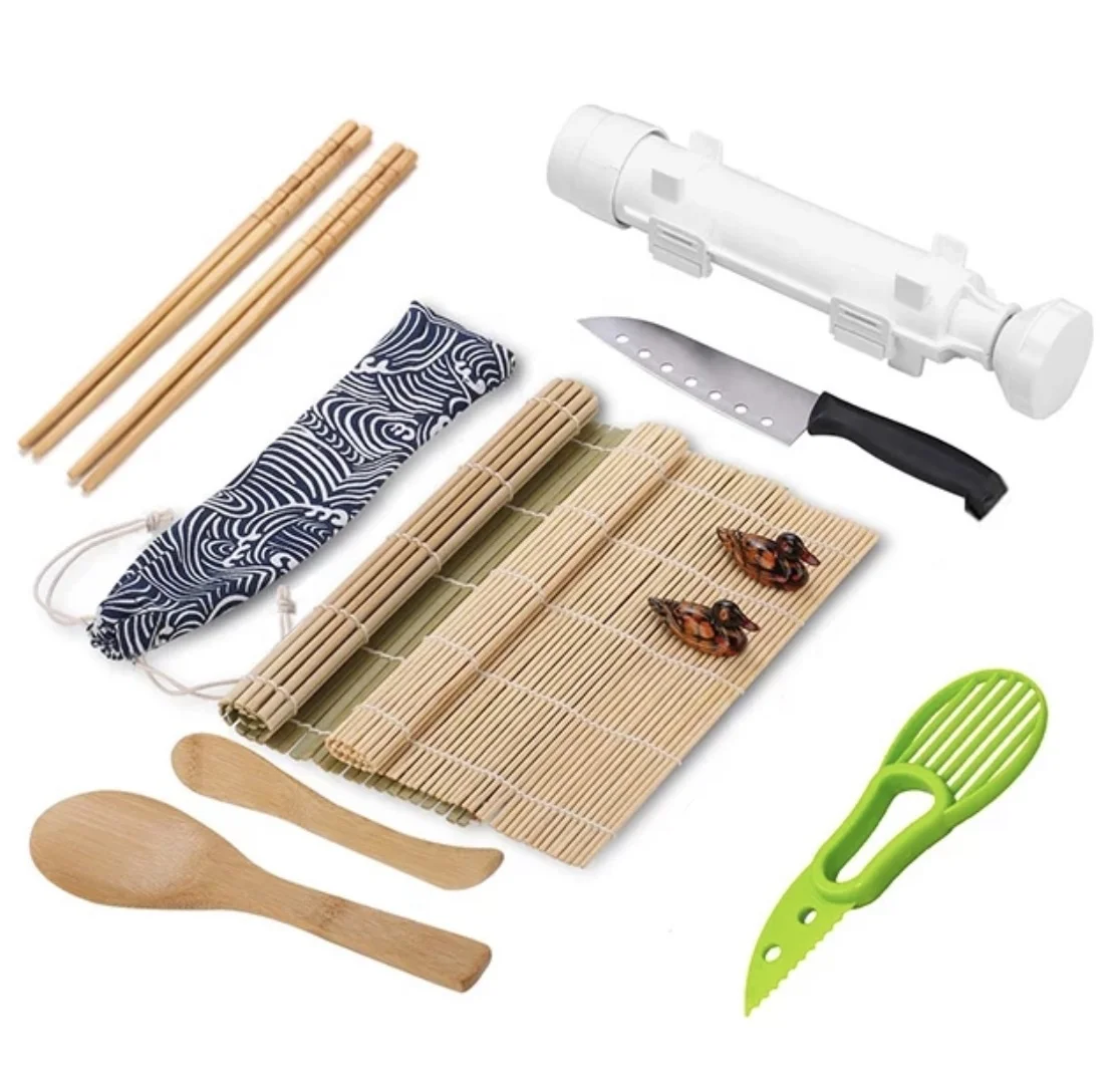 

DIY Sushi Roller Machine All In One Sushi Making Kit with Bazooka