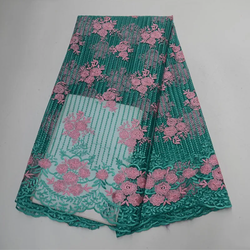 

Beautifical hotsale tulle french lace fabric with rhinestones lace fabric embroidery nigeria tulle lace ML4N822, Can be customized