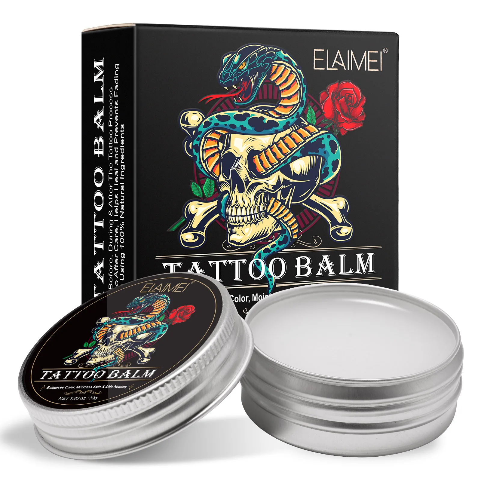 

ELAIMEI Fast Absorb Heals fresh Numerous Benefits Tattoo Aftercare Balm Tattoo Aftercare Cream