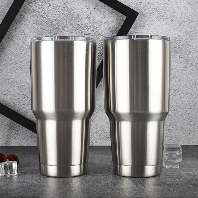 

Double wall 30oz stainless steel sublimation eco one insulated vacuum thermos travel mug, Silver , red, gold, pink