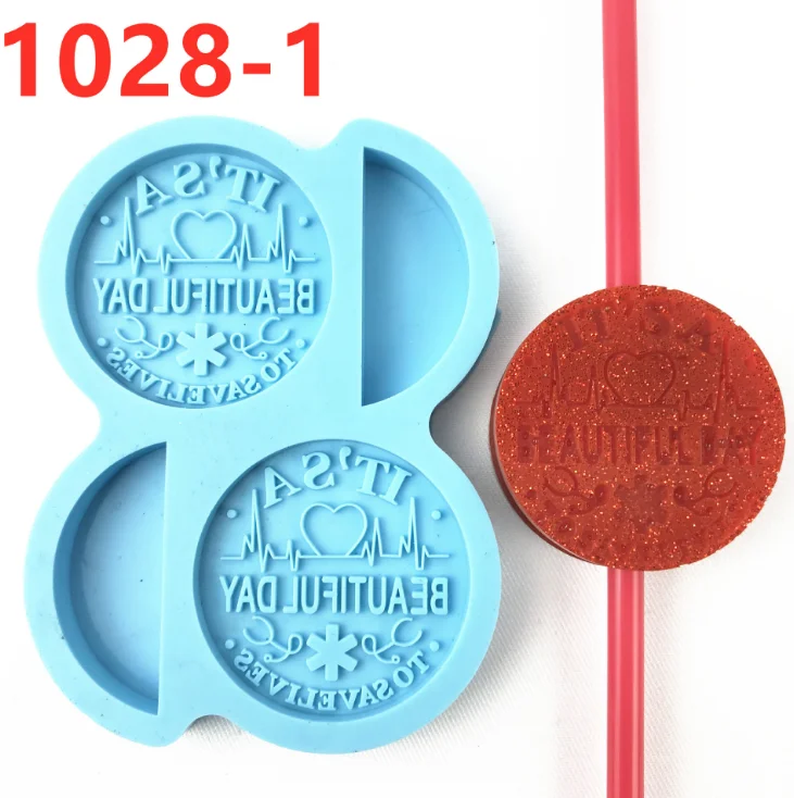 

1028-1 ITS A BEAUTIFUL DAY silicone straw topper mold