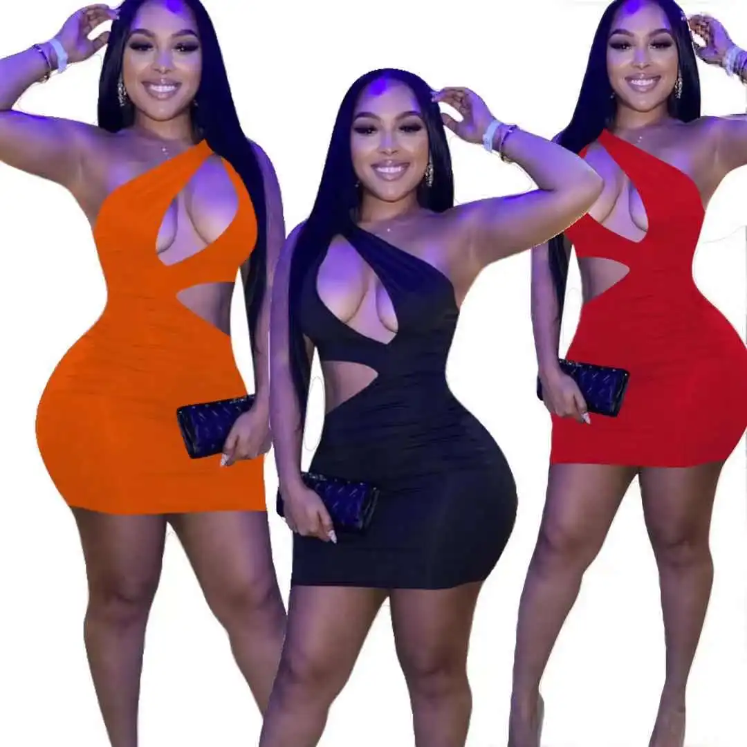 

Summer sexy women's tight Hollow out dress party dress