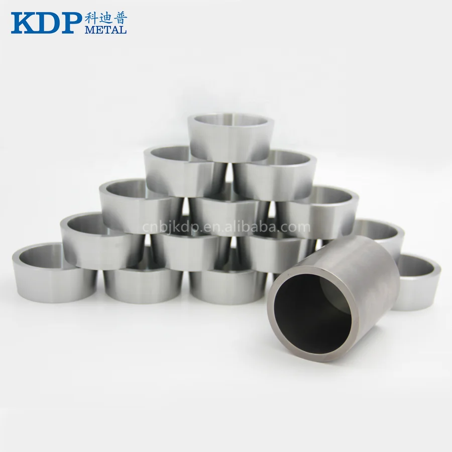 
High Density 19.3g/cm3 Forging Tungsten Carbide Crucibles Melting Rare Earth 