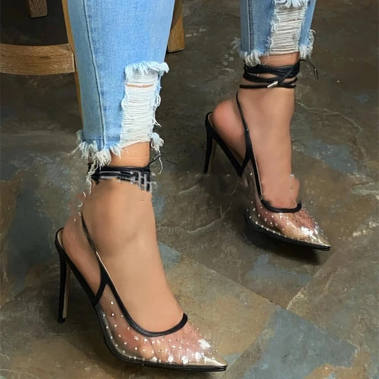 

LFZ-421 Shoes High Heels Sandals Women Summer Sandals Women 2021 Plus Size Stiletto Heels Women Shoes Heel Ladies Sandals 2021