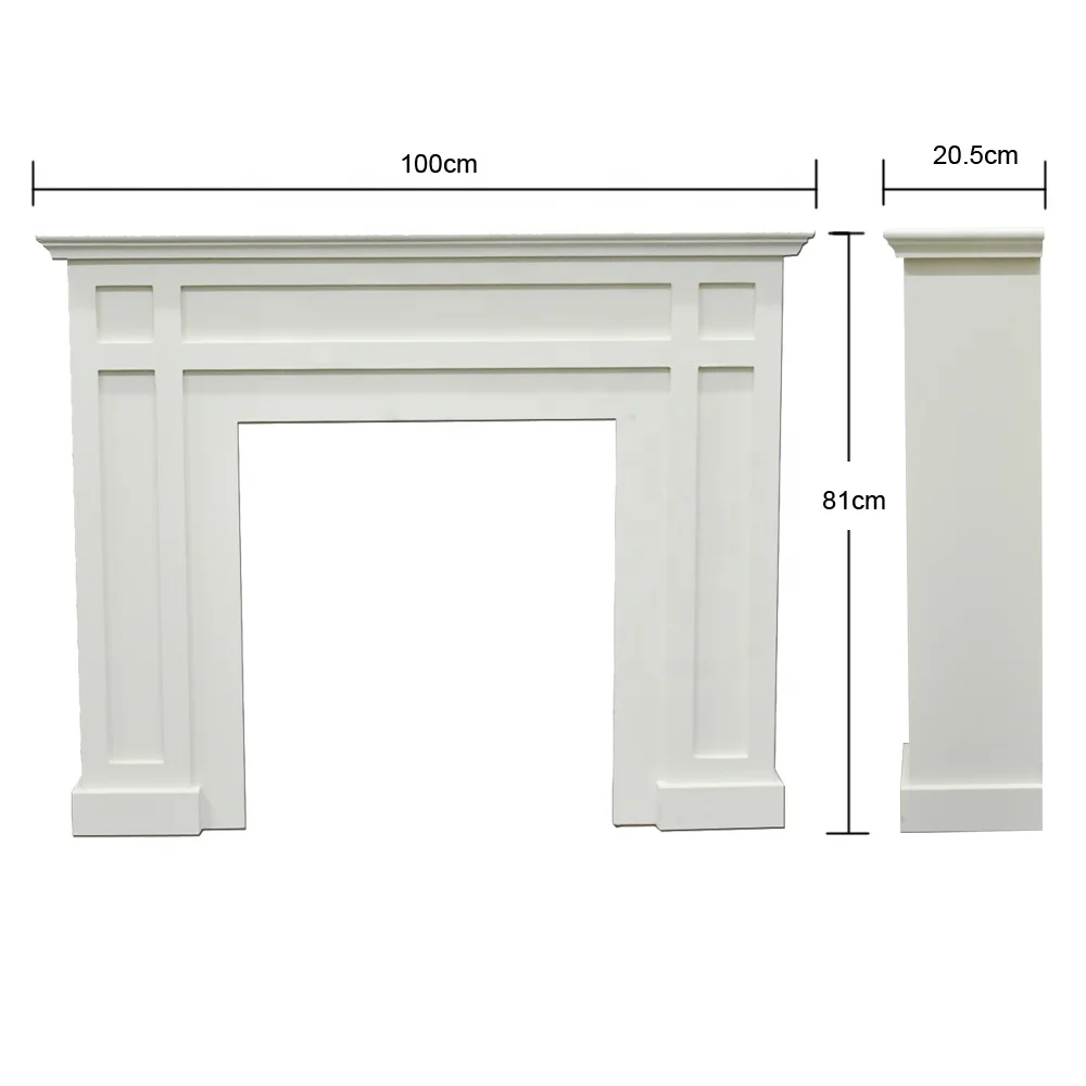 
Luckywind New Design Antique Wood MDF Fireplace Mantel Surround 
