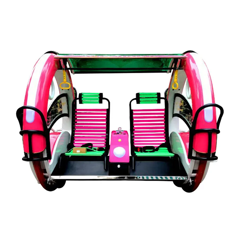 

China Manufacturer Arcade Interesting Game Machine Outdoor Children 360 Degree Double Players Rolling Car For Sale