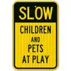 EONBON Custom Warning Slow Down Caution Kids at Play Sign